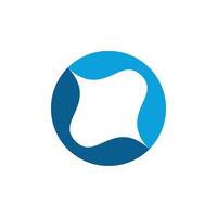 Abstract Circle Blue Logo Template Illustration Design. EPS 10. vector