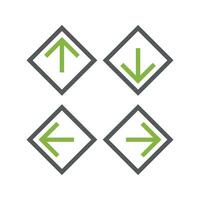 Set Diamond Shape Download and Upload Arrow Icon Logo Template Illustration Design. EPS 10. vector