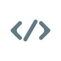Coding Symbol Icon Logo Template Illustration Design. EPS 10. vector