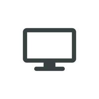 Desktop Screen, Monitor, Computer Icon Logo Template Illustration Design. EPS 10. vector