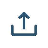 Blue Upload Icon template Illustration Design. EPS 10. vector