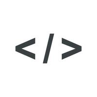 Coding Icon Logo Template Illustration Design. EPS 10. vector