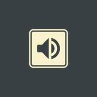 Speaker Square Icon Logo Template Illustration Design. EPS 10. vector