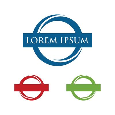 Set Circle Ring Emblem Logo Template Illustration Design. EPS 10.