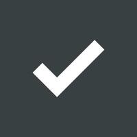 Simple Check Mark Icon Logo Template Illustration Design. EPS 10. vector
