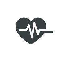 Heart and Pulse, Cardiogram Icon Logo Template Illustration Design. EPS 10. vector