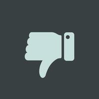Dislike Thumb down Icon Logo Template Illustration Design. EPS 10. vector