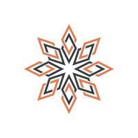 Abstract Circle Star Lines Ornamental Logo Template Illustration Design. EPS 10. vector