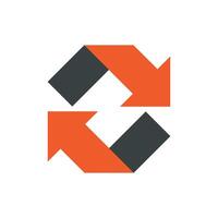 Square Up Down Arrow Logo Template Illustration Design. EPS 10. vector