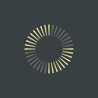 Sunburst Line Logo Template Illustration Design. EPS 10. vector
