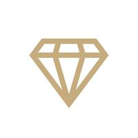 Gold Diamond Shape Logo Template Illustration Design. EPS 10. vector