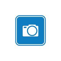 Square Icon Template - Camera Illustration Design. EPS 10. vector