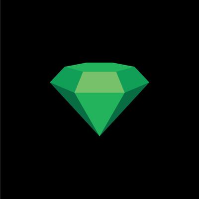 Green Gemstone Logo Template Illustration Design. EPS 10.