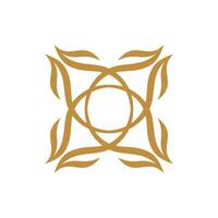 Star Leaves Ornamental Pattern Illustration Design. EPS 10. vector