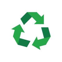 Recycle Green Arrows Logo Template Illustration Design. EPS 10. vector