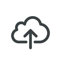 Upload Cloud Icon template Illustration Design. EPS 10. vector