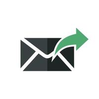 Forward Envelope Email Icon Logo Template Illustration Design. EPS 10. vector
