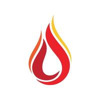 Swoosh Element Red Flame Logo Template Illustration Design. EPS 10. vector