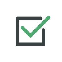 Square Shape Check Mark Icon Logo Template Illustration Design. EPS 10. vector