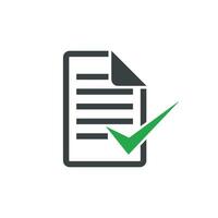 Check Mark Document Logo Template Illustration Design. EPS 10. vector