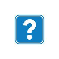 Square Question Mark Template Illustration Design. EPS 10. vector