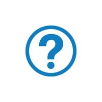 Circle Question Mark Template Illustration Design. EPS 10. vector