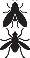 black color fly icon design vector