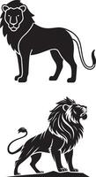 lion icon set design image vector