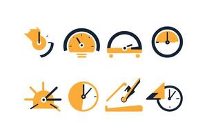 Time Management Icons Fast Deadline Speed Symbol vector