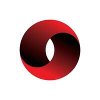 3D circle illustration on white background vector
