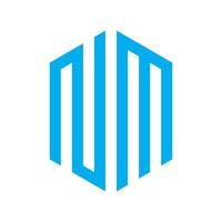 ZM initials modern logo template vector