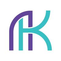 Minimalist KN initial logo with elegant, abstract line design. Perfect for branding, creative industries, web, business, and corporate use vector