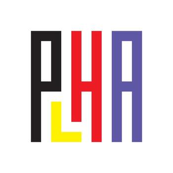 PLHA logo design with bold modern typography Minimal and sleek initial-based ideal for strong brand identity vector