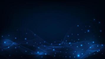 Abstract blue digital equalizer. Effect of sound wave oscillating. Technology abstract background. vector