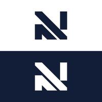 Modern and Creative N shape logo. vector
