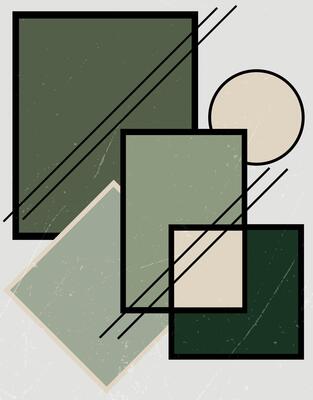 Geometric Minimalist Abstract Wall Art