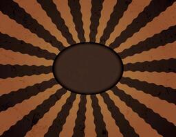 Dark Retro Sunburst Frame Background vector