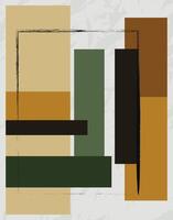 Modern Geometric Abstract Minimalist Art vector
