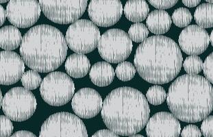 Seamless hand drawn wood carving abstract geometrics circle pattern, Japanese and Ethnic folk engraving, wood block, weaving textured surface background, simple graphic for textile, carpet, stationary vector