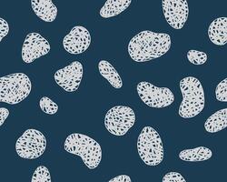 Seamless hand drawn brush line abstract organic forms with engraving texture pattern, Japanese folk and Ethic wood carving, wood block surface background, cute and simple monochromatic graphic vector