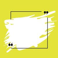 Quote frames templates with brush stroke design. vector