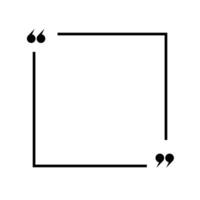 Quote template. Quote speech box design. vector