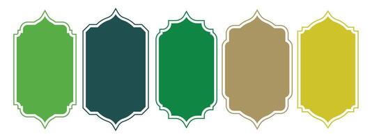 Islamic ramadan kareem in oriental style. Borders and frames in boho style. vector