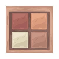 Illustration of Eyeshadow palette vector