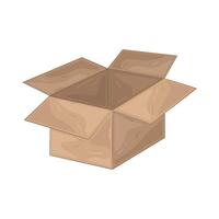 Illustration of cardboard box vector