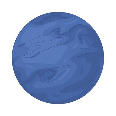 Illustration of a Neptune