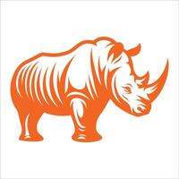 Creative Rhino Head Design with Bold Strokes and Artistic Patterns for Branding, Wall Art, and Wildlife Conservation Projects vector