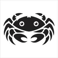 Crab icon on white background vector