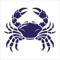 A crab icon on a white background vector