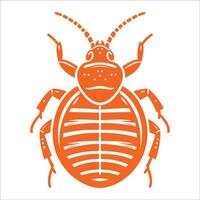 Bed Bug Illustration with Detailed Segmented Body and Antennae for Educational and Informational Purposes vector